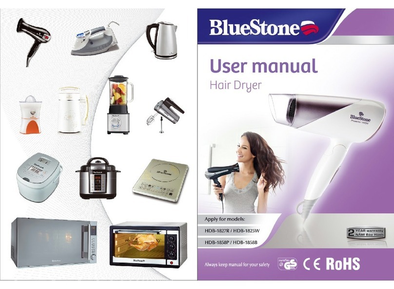 BLUE STONE HDB-1825W user manual