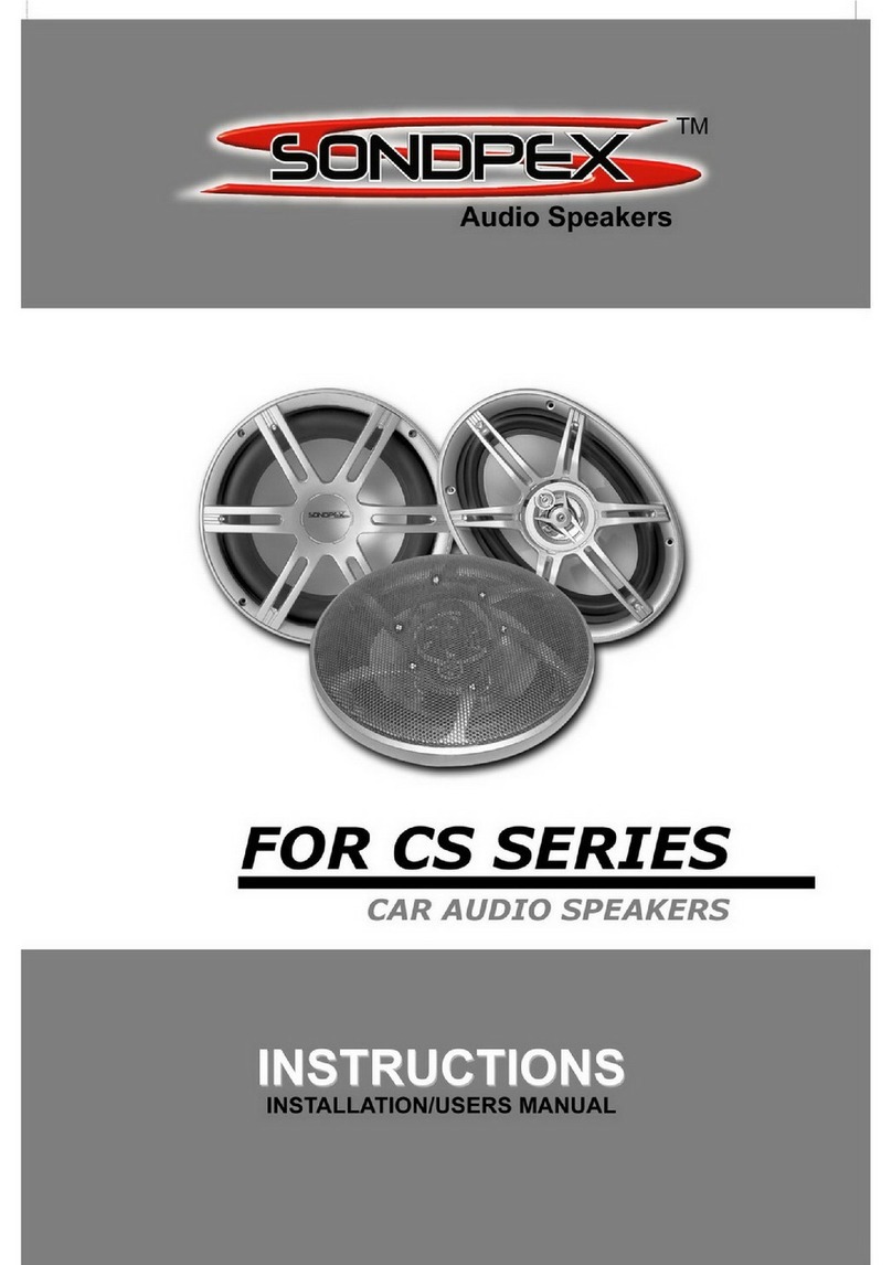 Sondpex CS Series instructions