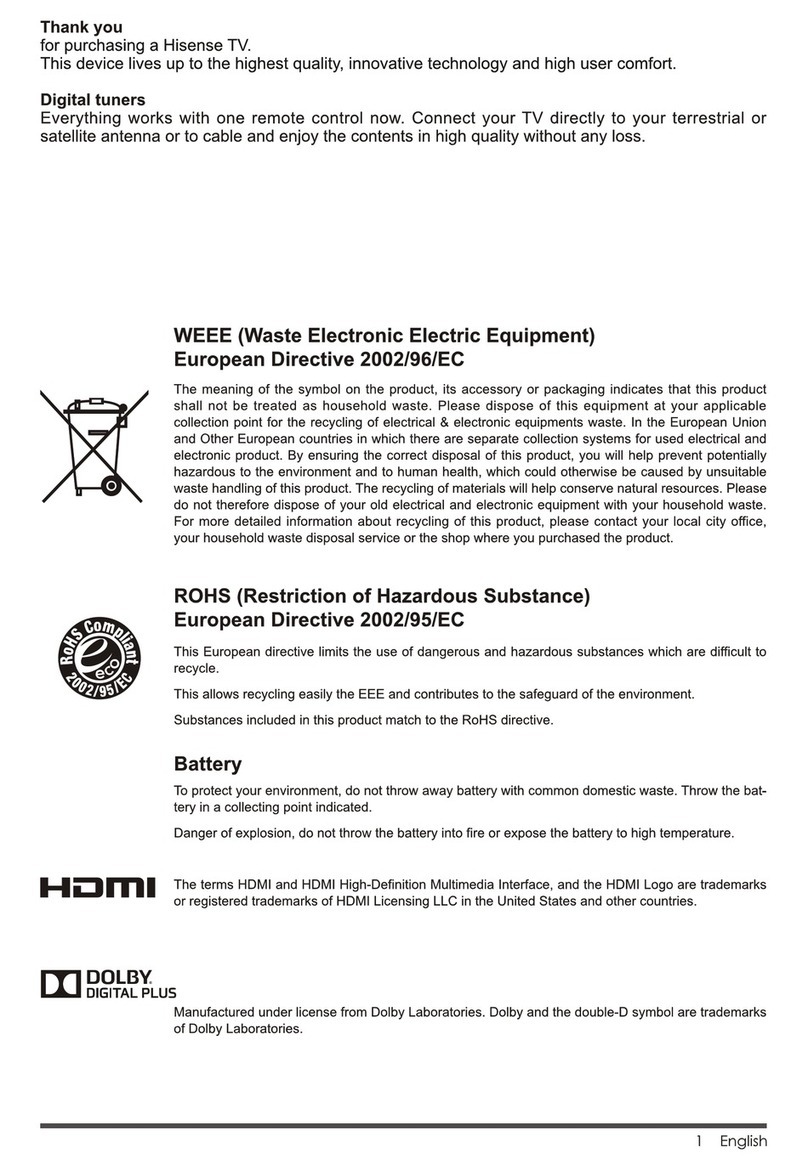 Hisense LTDN50K220WTEU User manual Hisense LTDN50K220WTEU User manual