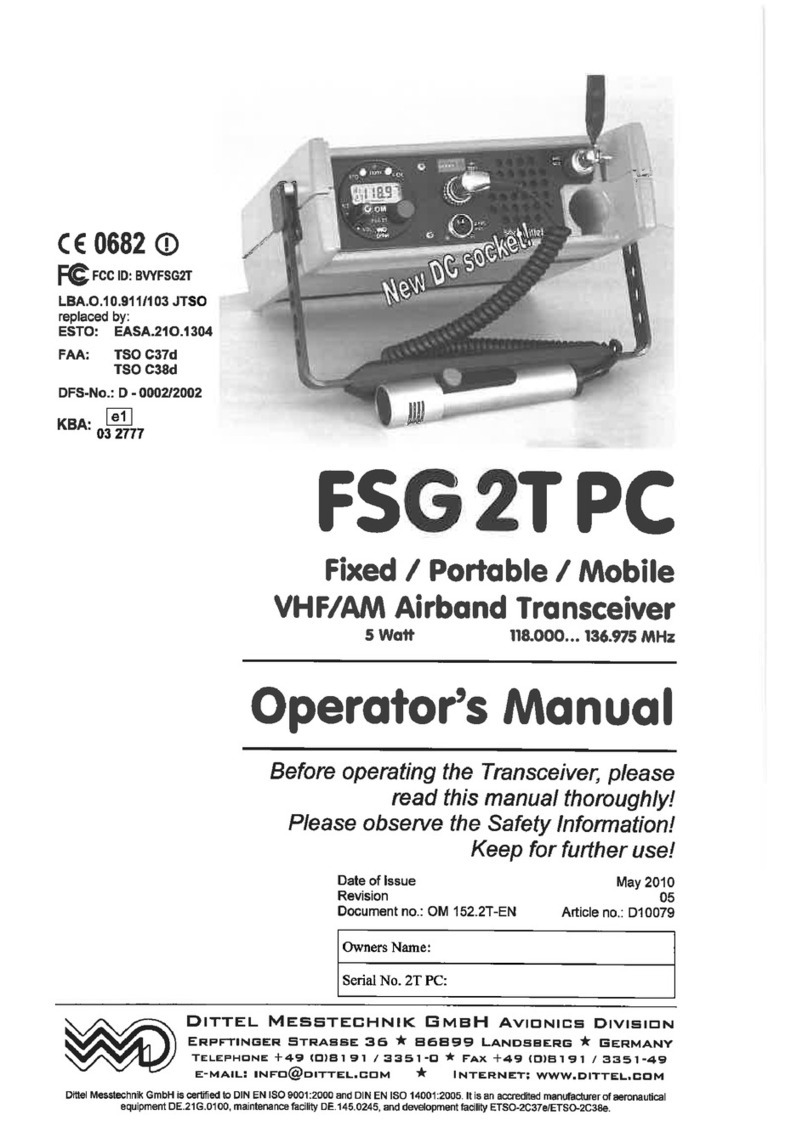 Dittel FSG 2T PC Operator's manual