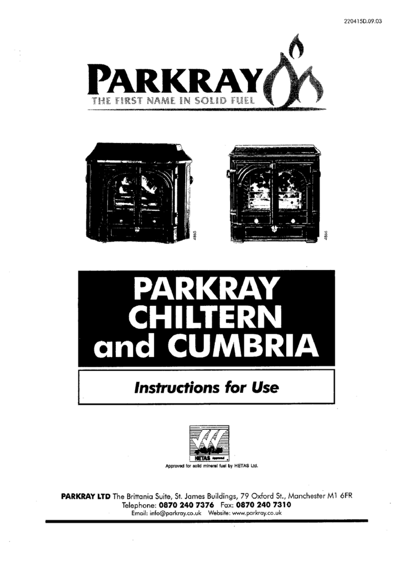 Parkray Chiltern Instructions for use