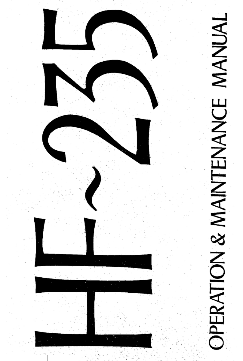 Lowe HF-235 Operation and maintenance manual
