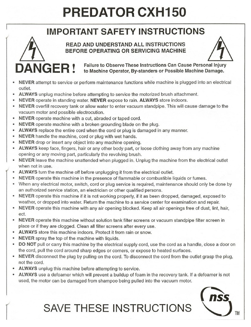 NSS Predator CXH150 User manual