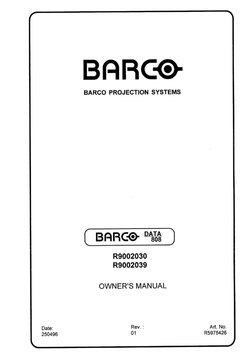 Barco R9002030 User manual