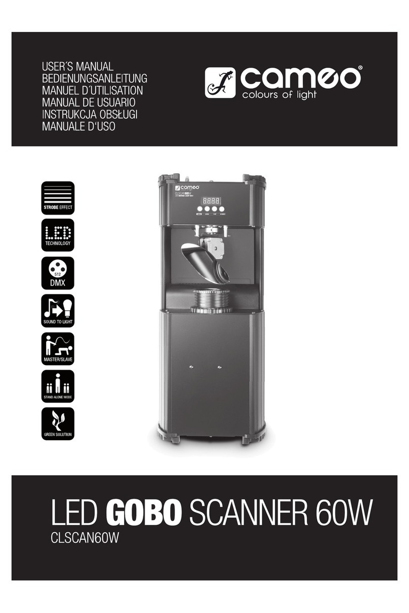 Cameo Lights CLSCAN60W user manual