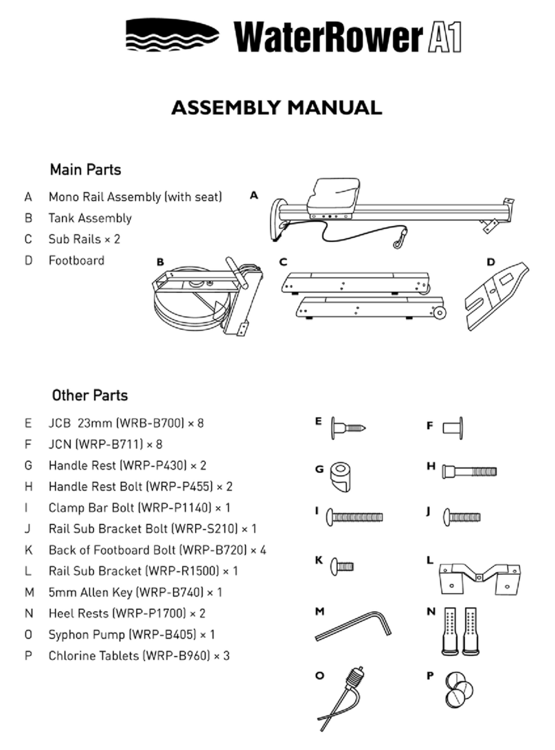 WaterRower Indo-row A1 Assembly manual
