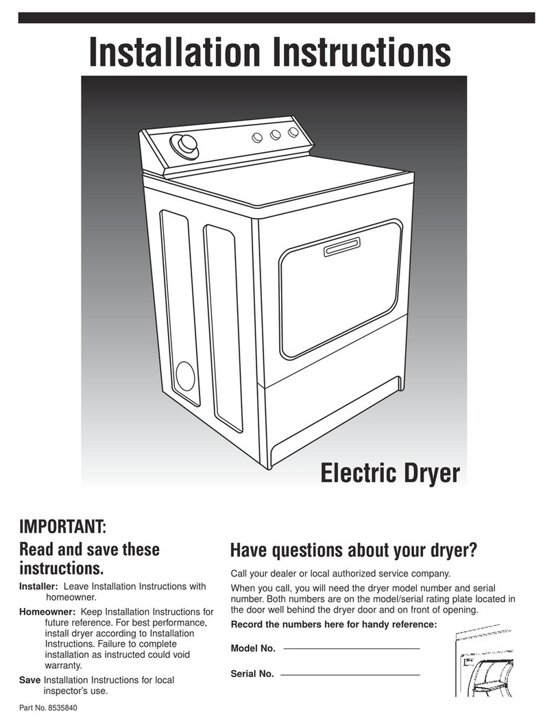 Whirlpool 8535840 installation instructions