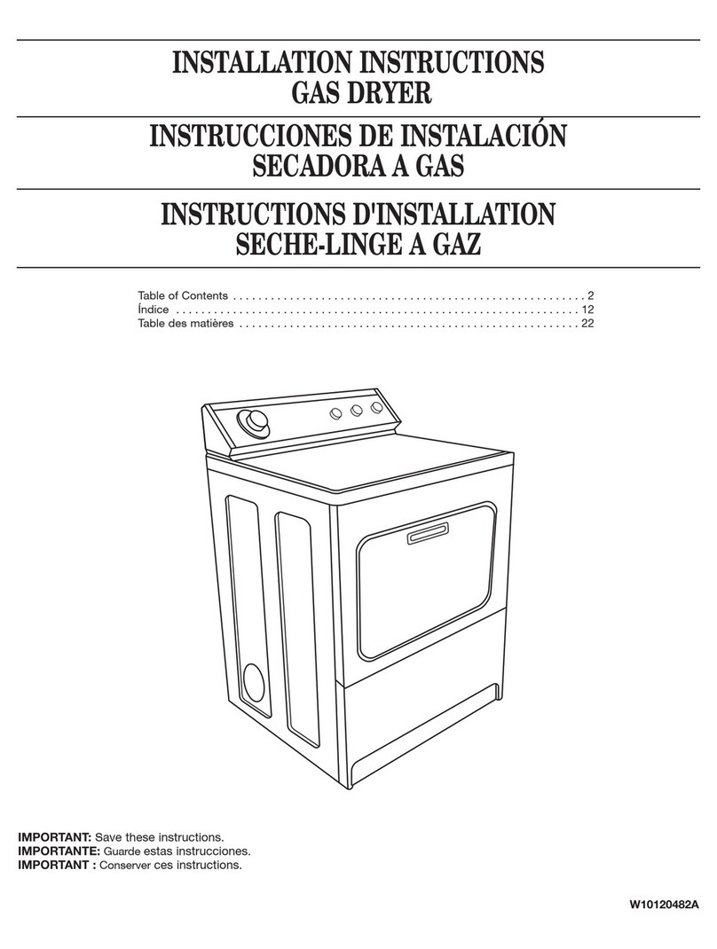 Whirlpool W10120482A User manual