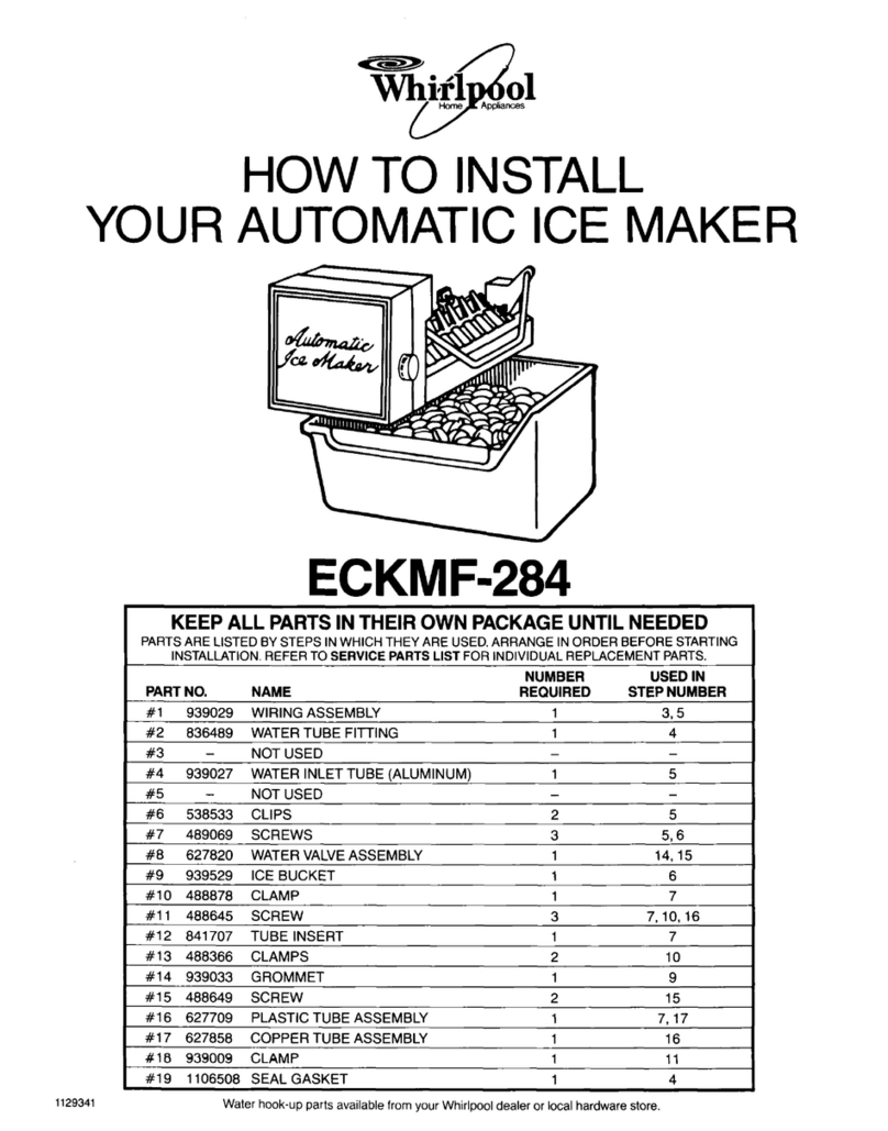 Whirlpool ECKMF-284 User manual