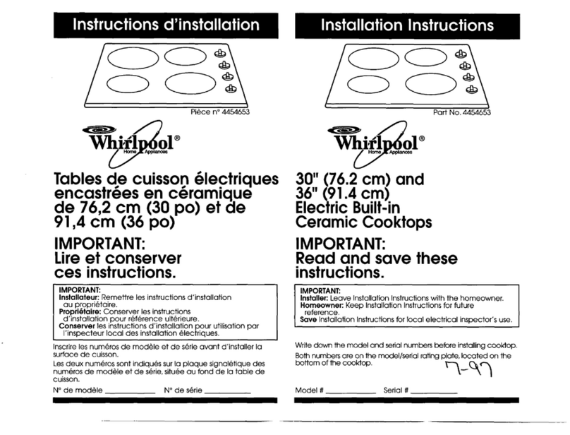 Whirlpool 4454653 installation instructions Whirlpool 4454653 installation instructions