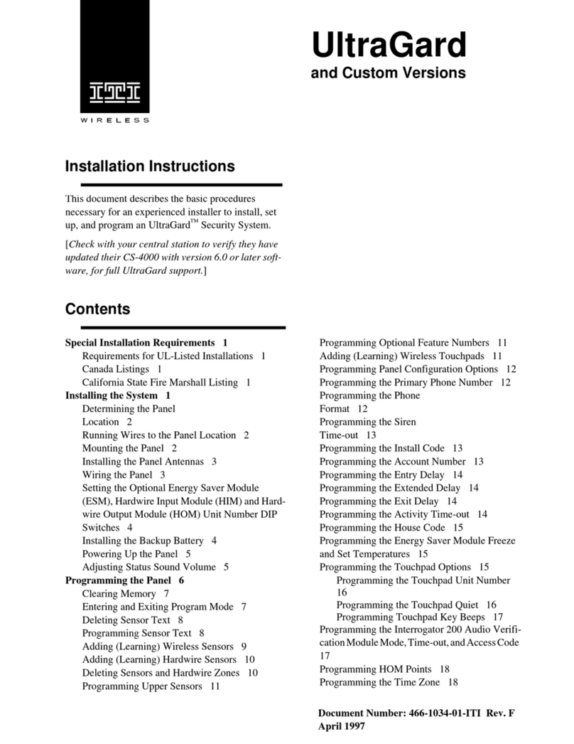 ITI ITI UltraGard installation instructions