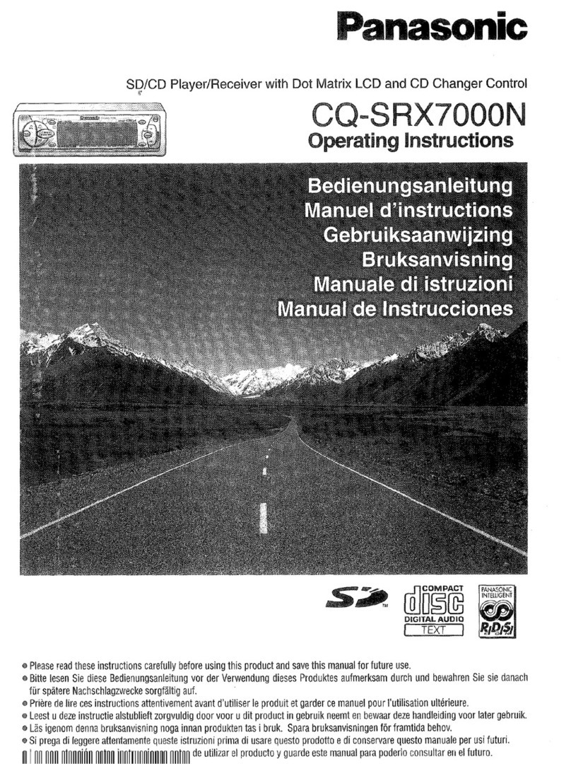 Panasonic CQ-SRX7000N operating instructions
