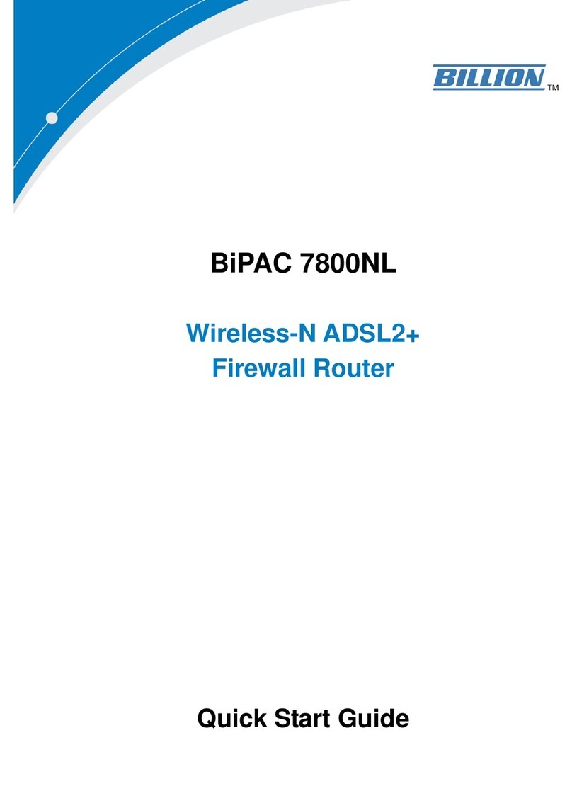 Billion BiPAC 7800NL quick start guide