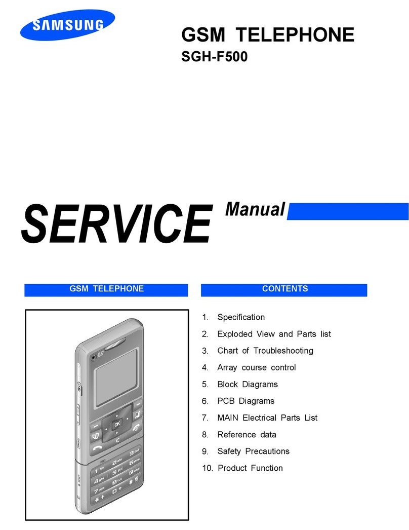 Samsung SGH-F500 Service manual
