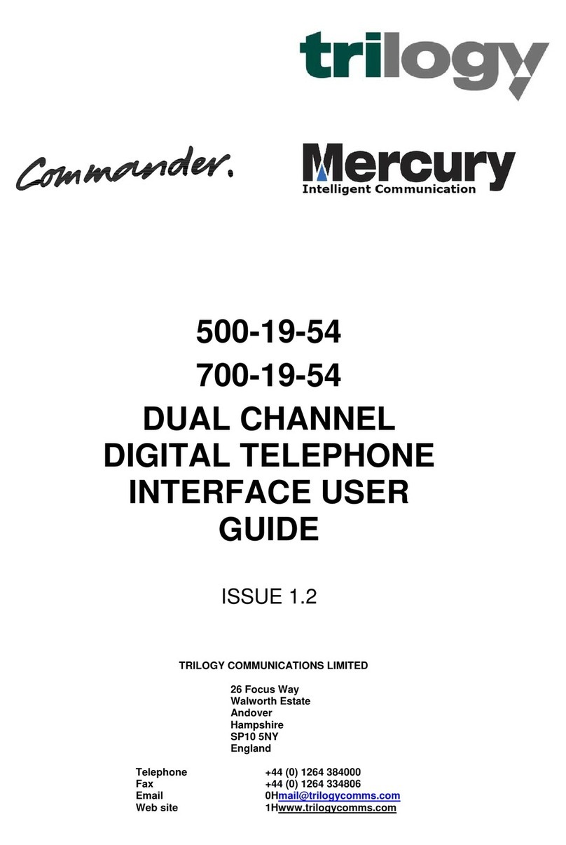 Trilogy Touch Technology 500-19-54 user guide