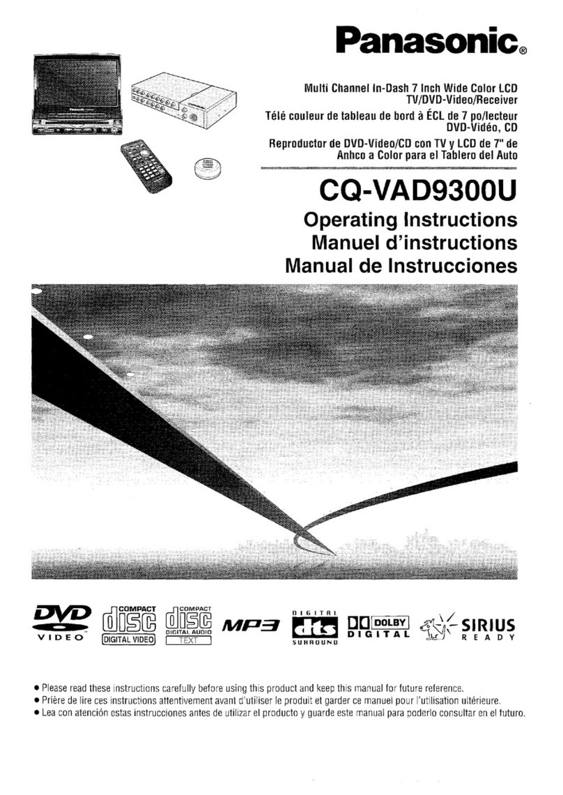 Panasonic CQ-VAD9300U operating instructions