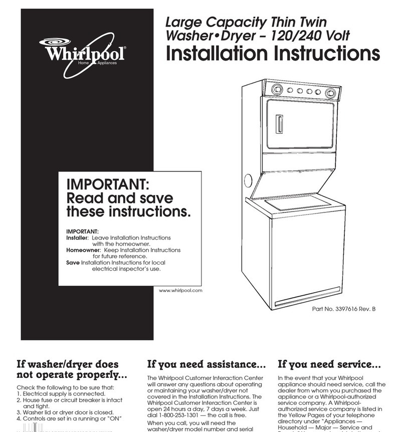 Whirlpool 3397616 User manual