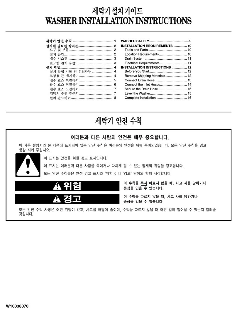 Whirlpool W10038070 installation instructions