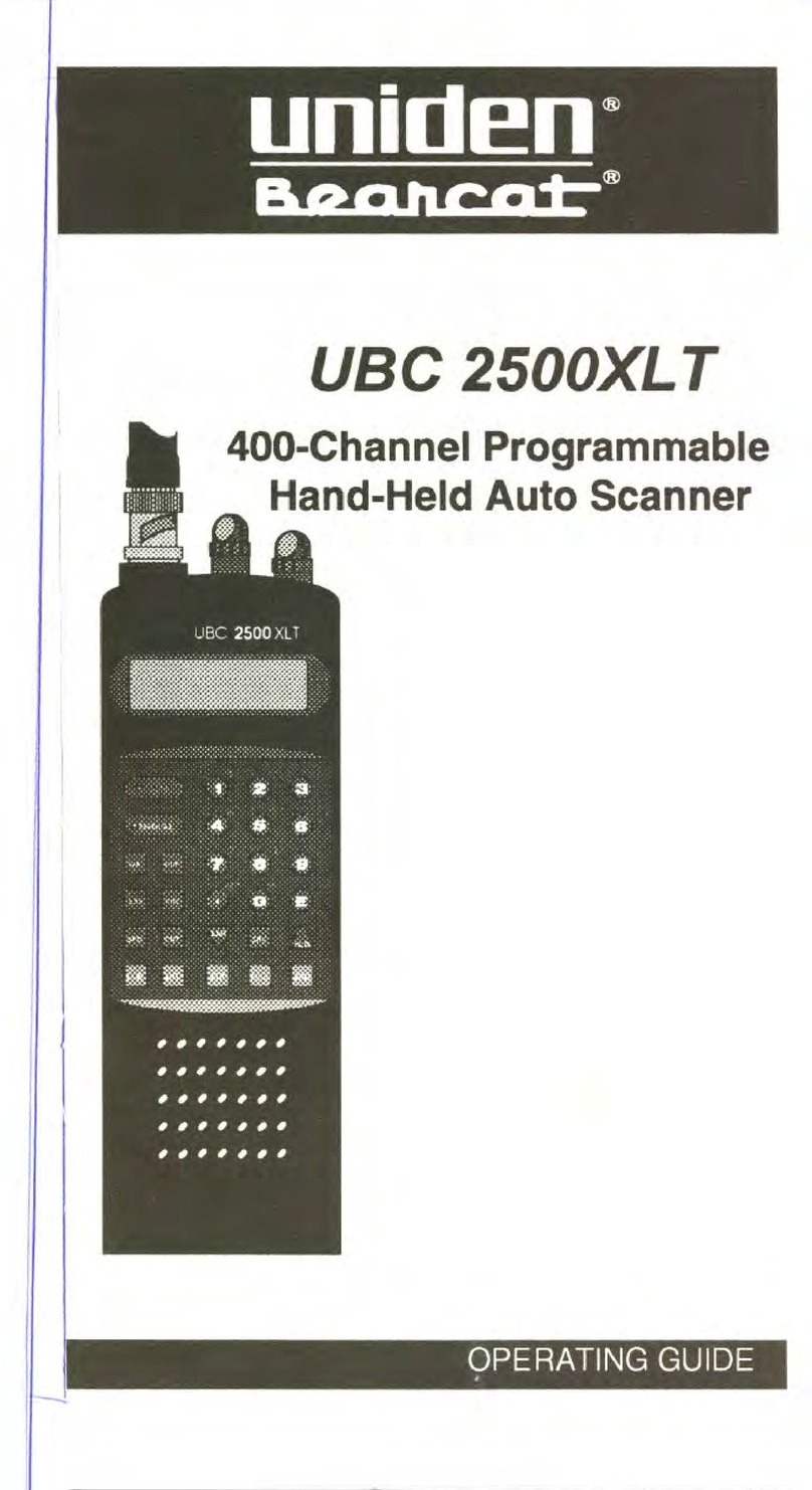 Uniden USC 2500XLT User manual