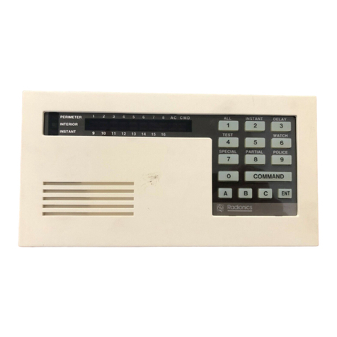 Radionics D6112 User manual