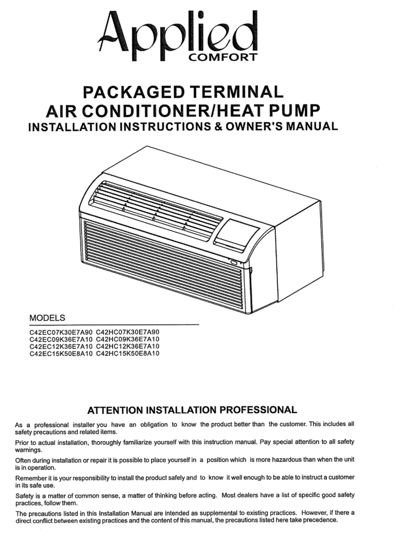 Applied Comfort C42EC07K30E7A90 Service manual