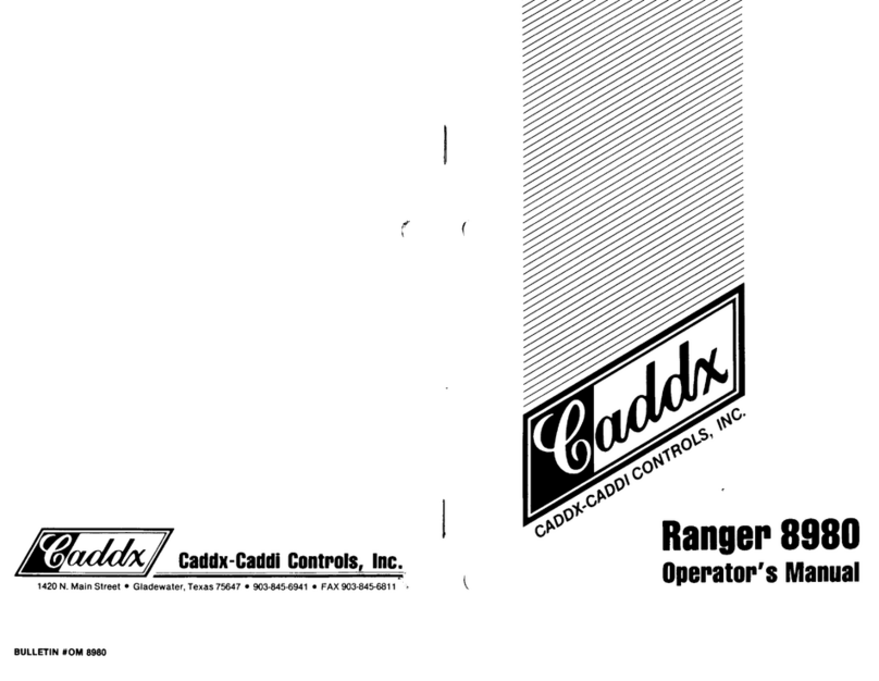 CADDX Ranger 8980 User manual