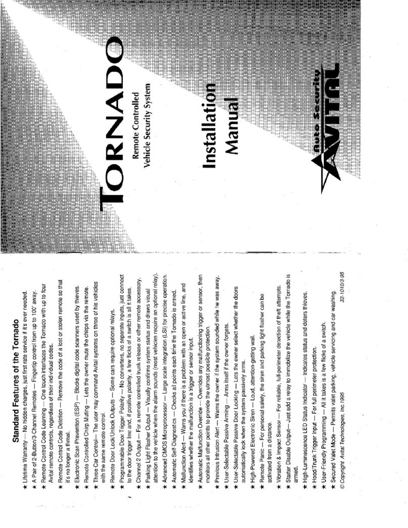 Avital Tornado installation manual