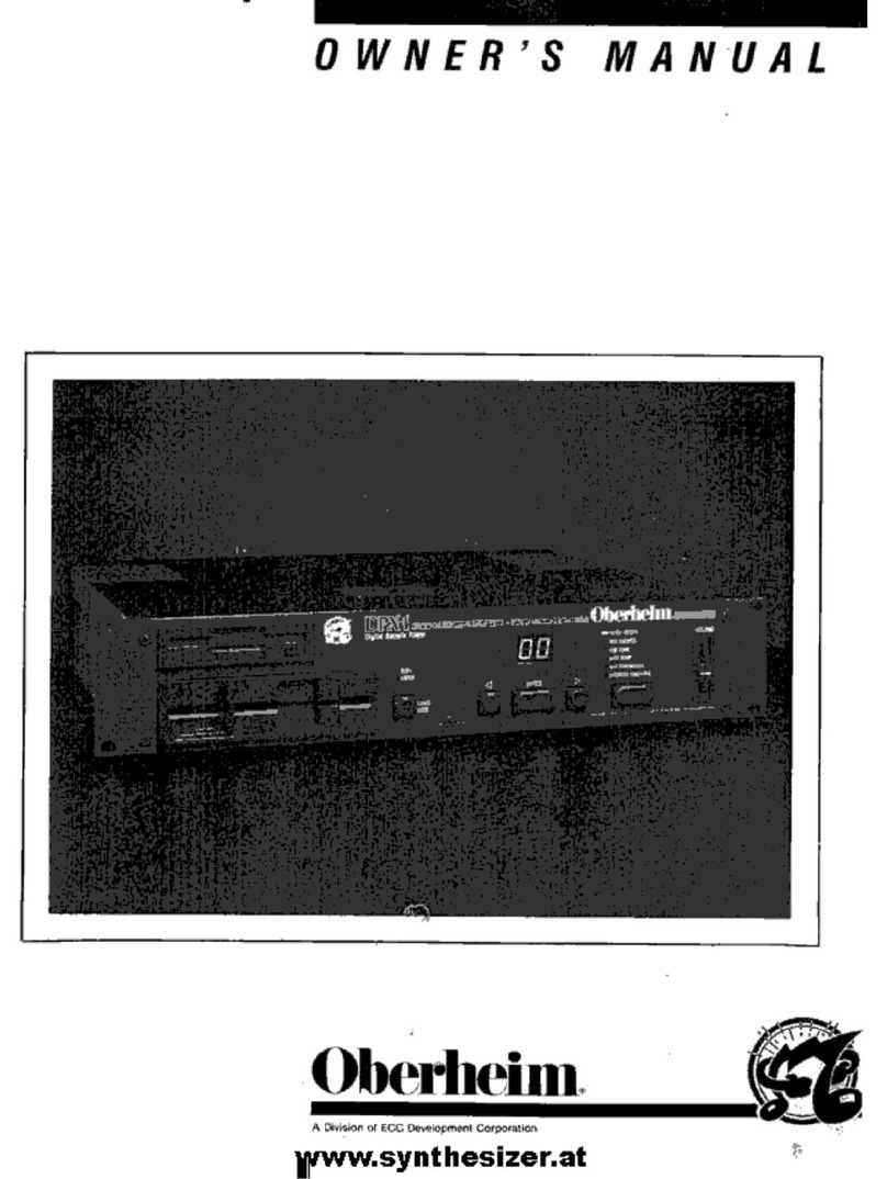Oberheim DPX-1 owner's manual