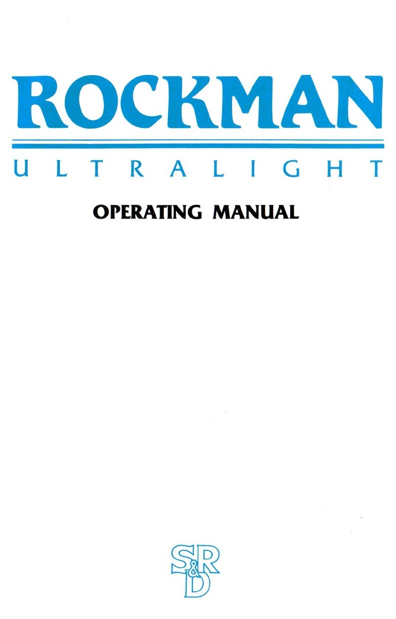 Scholz Research & Development Rockman Ultralight operating manual