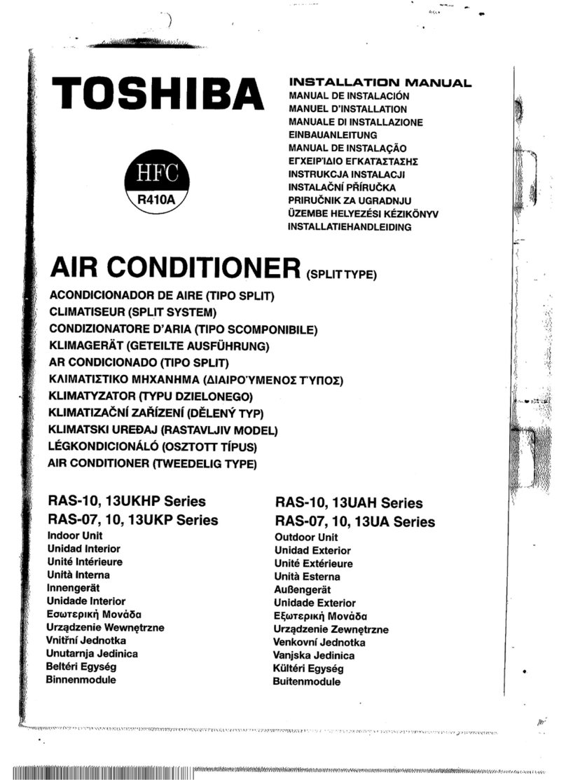 Toshiba RAS-10UKHP series User manual