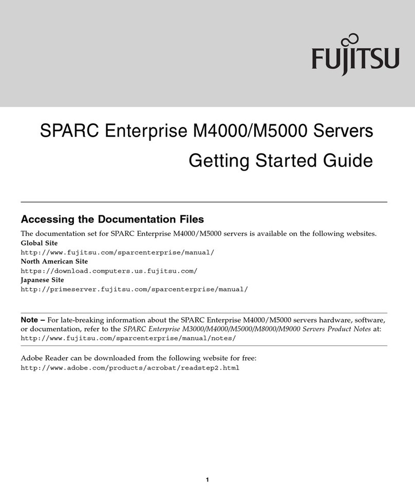 Fujitsu SPARC Enterprise M4000 User manual Fujitsu SPARC Enterprise M4000 User manual
