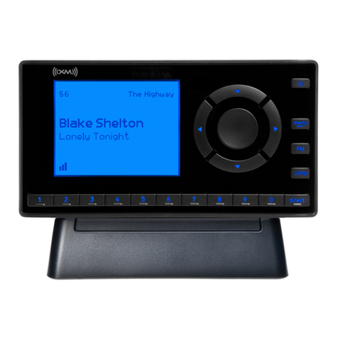 Sirius XM RAdio Onyx EZ User manual