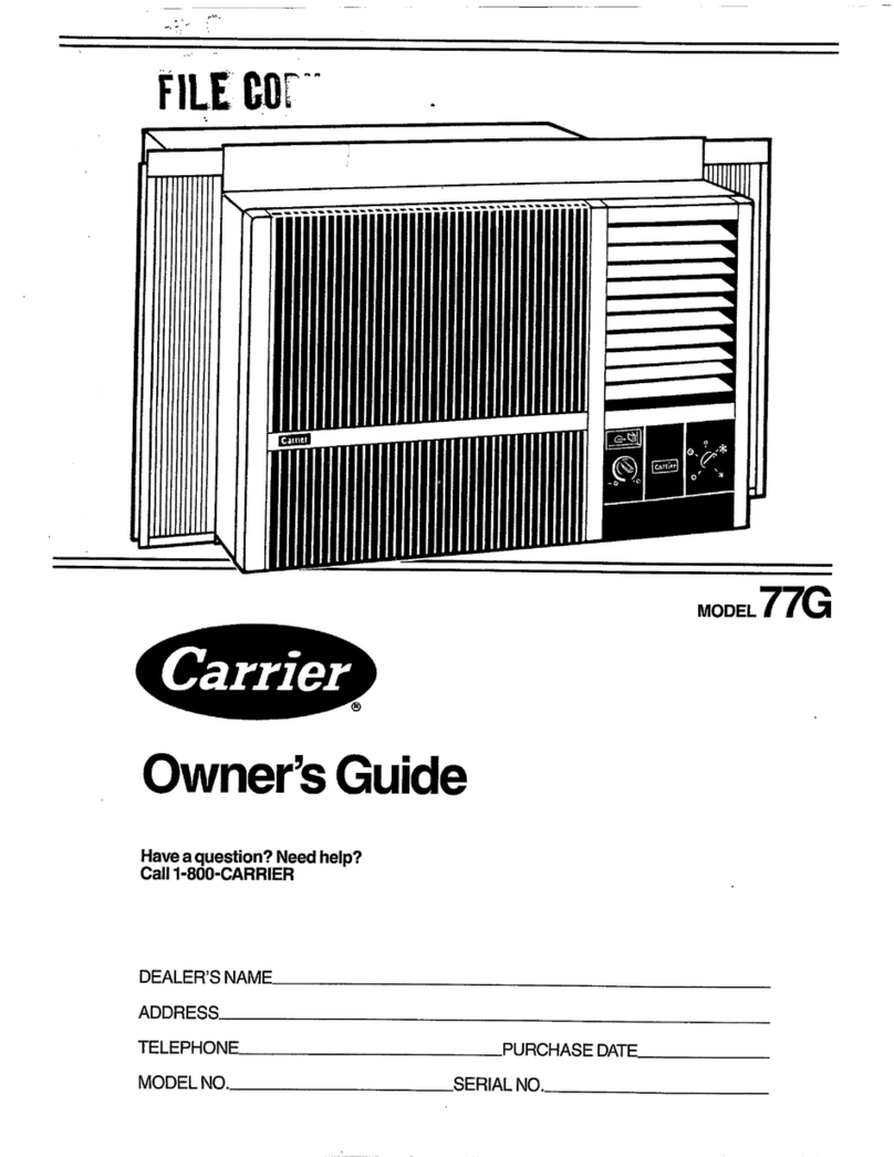 Carrier 77G User manual