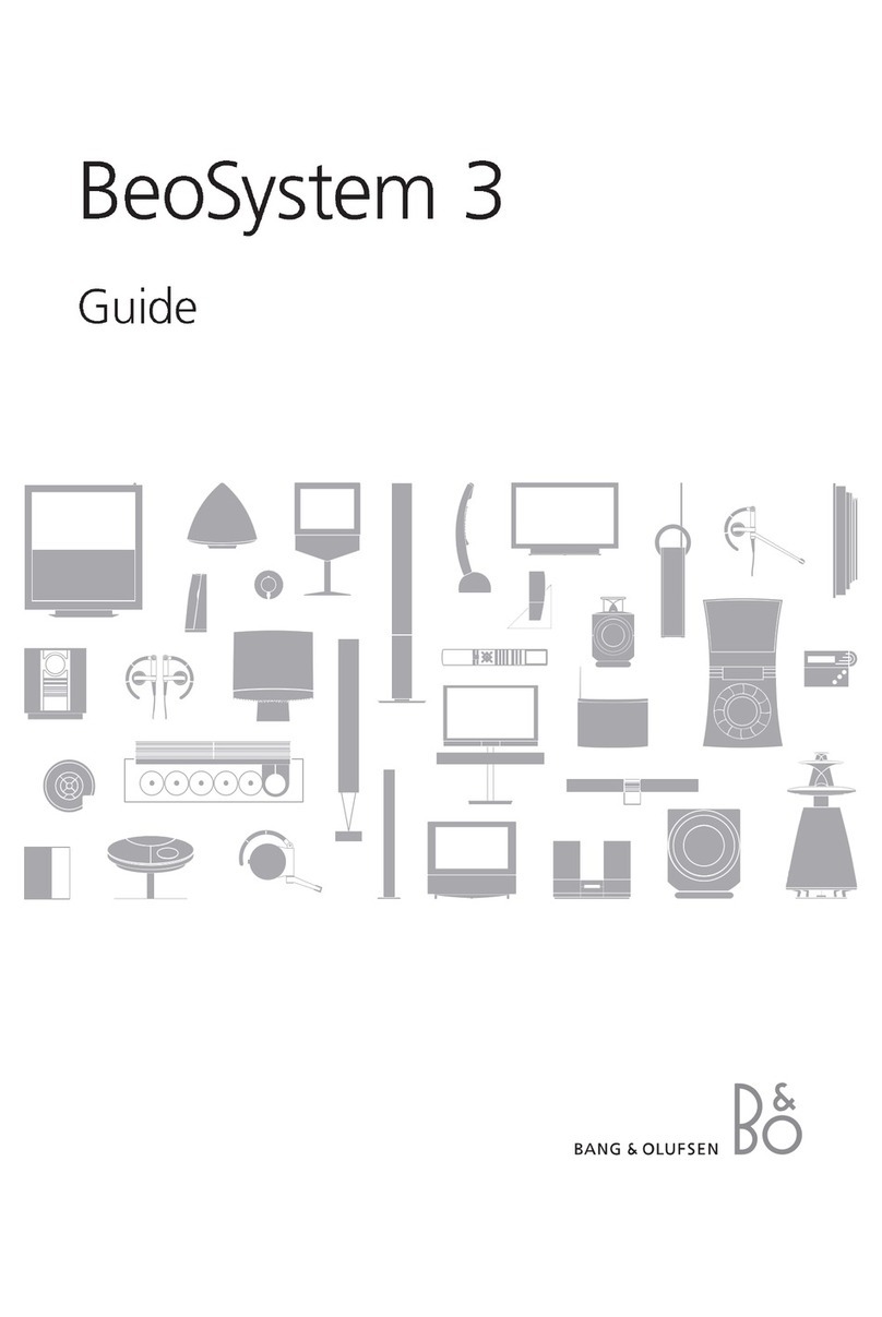 Bang & Olufsen BeoSystem 3 user guide