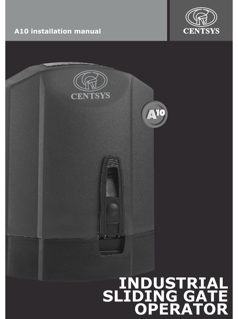 Centsys A10 User manual