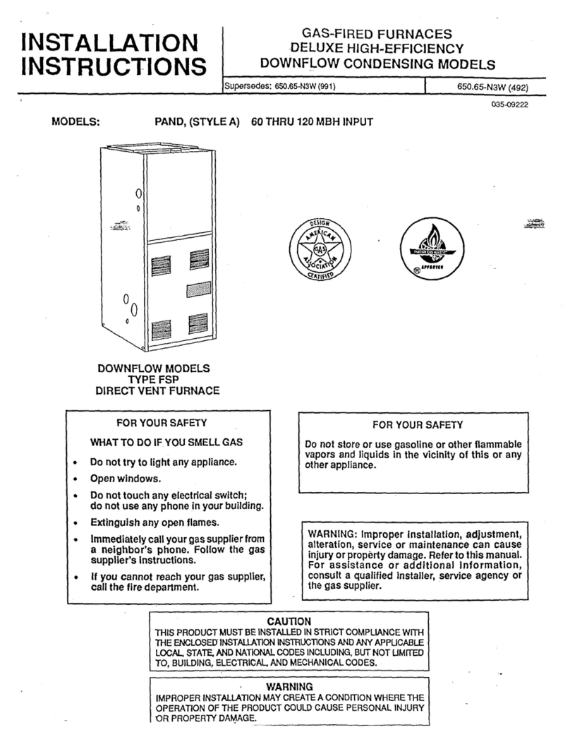 Hamilton Home Products PAND installation instructions