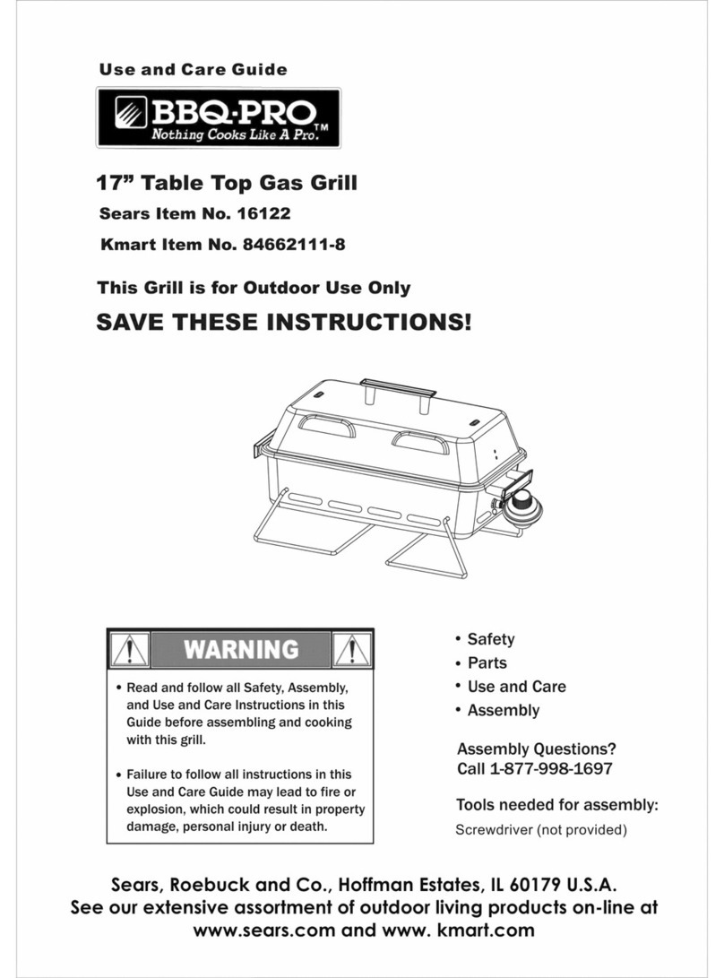 BBQ 16122 User manual