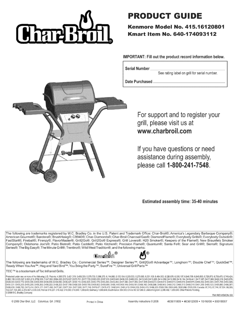 Char-Broil 415.16120801 manual
