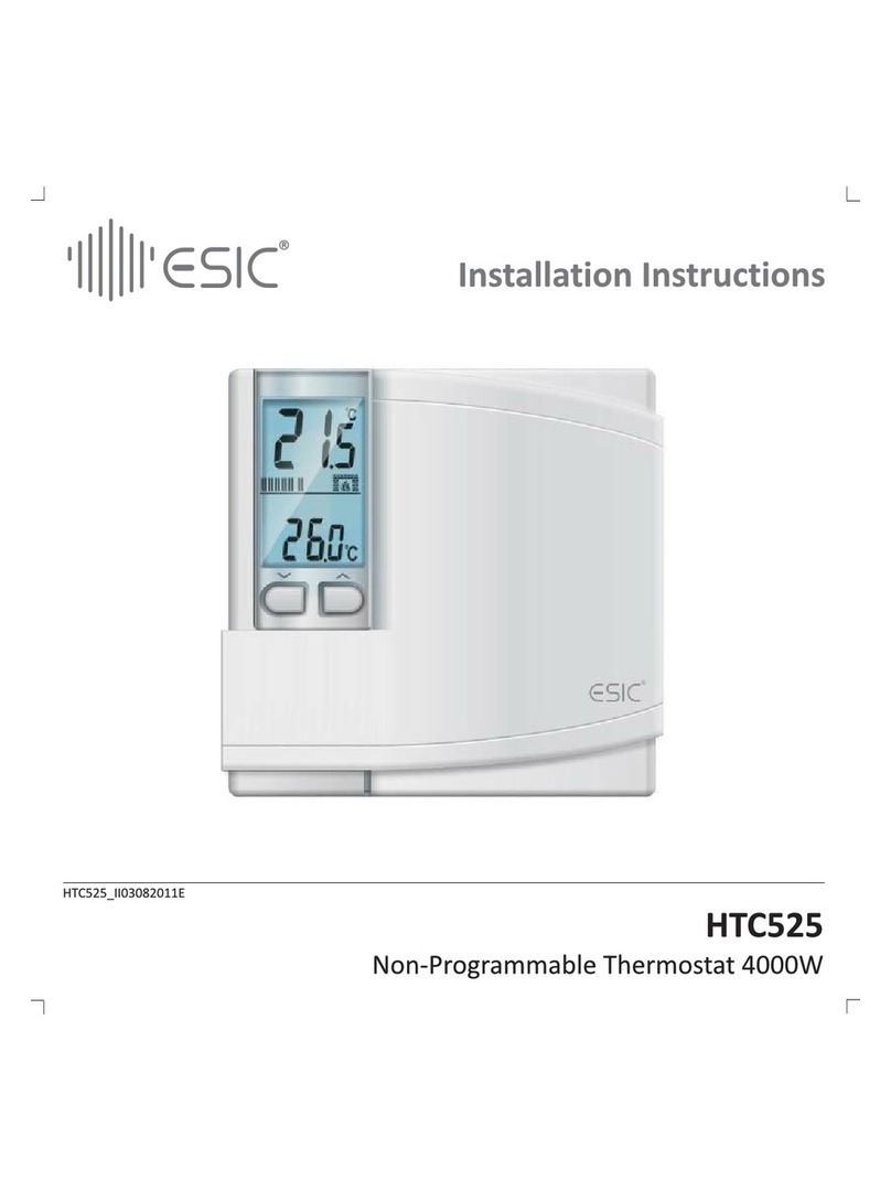 Esic HTC525 installation instructions