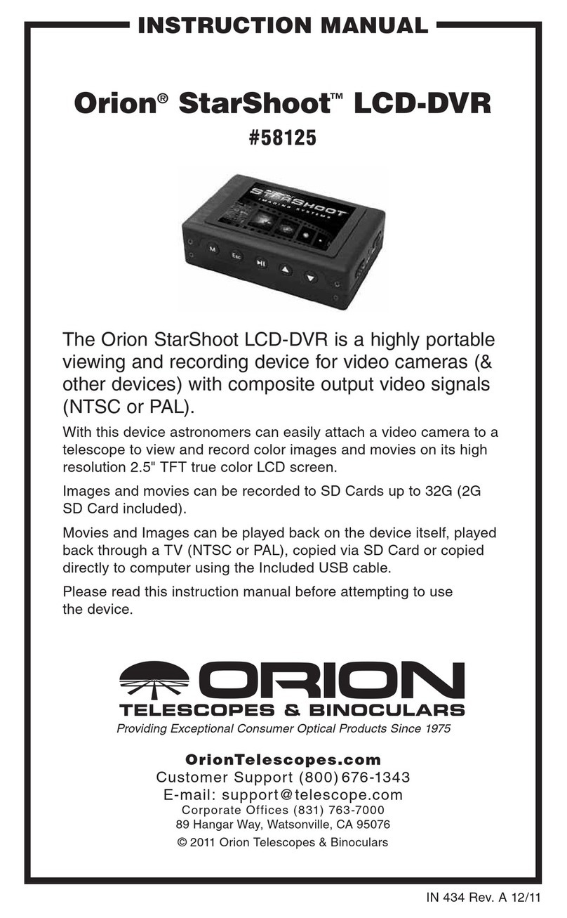 Orion StarShoot LCD-DVR manual