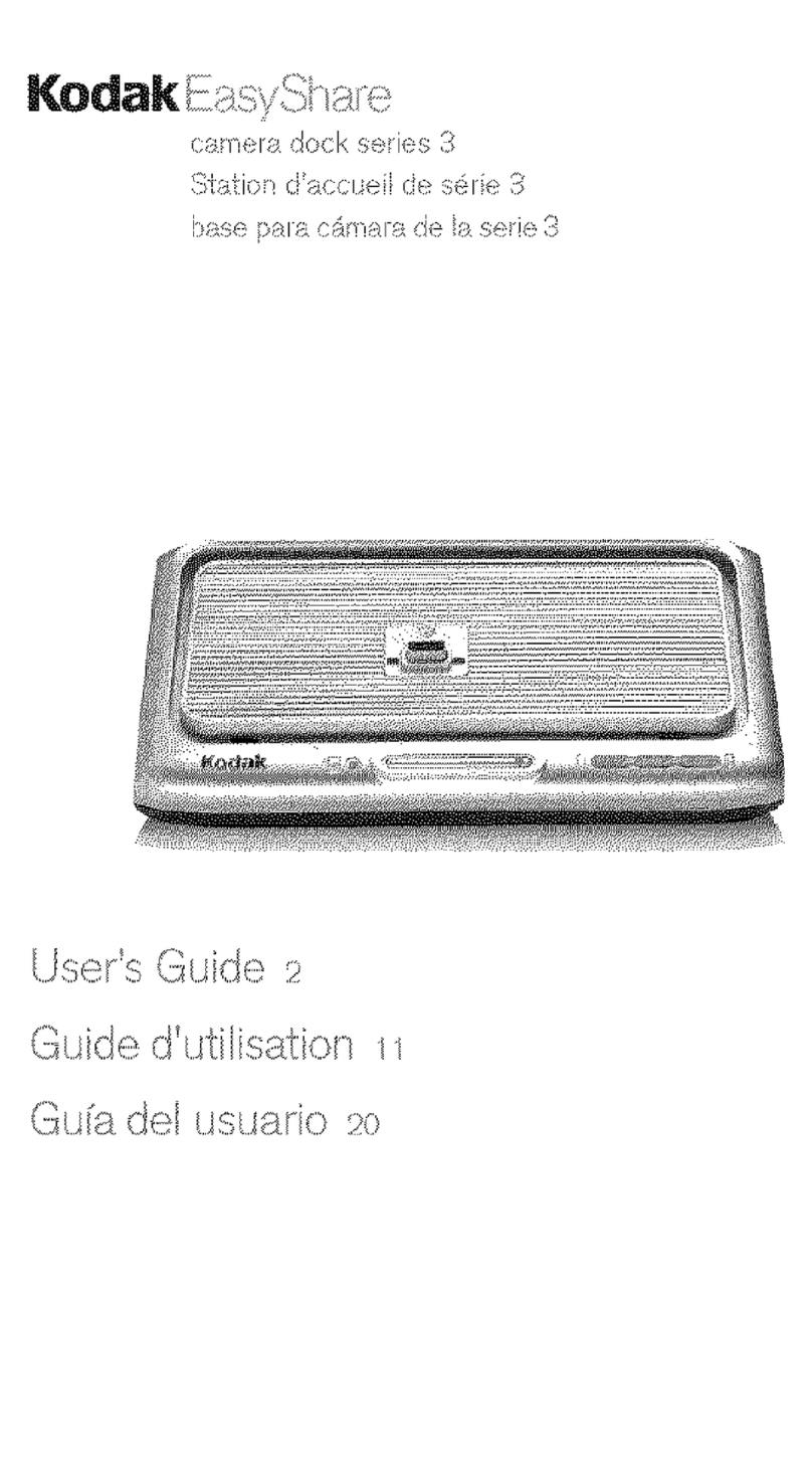 Kodak EasyShare 3 Series User's guide manual