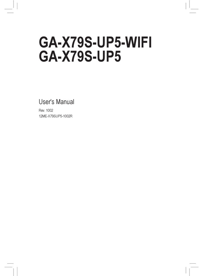 Gigabyte GA-X79S-UP5 User's User manual