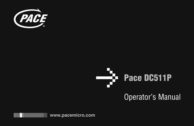 Pace DC511P Operator's manual