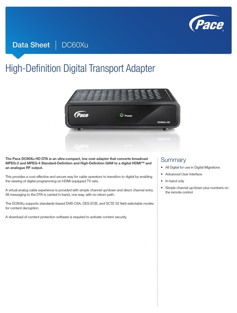 Pace DC60Xu User manual