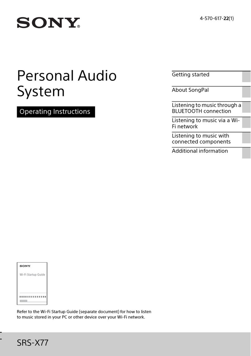 Sony SRS-X77 User manual