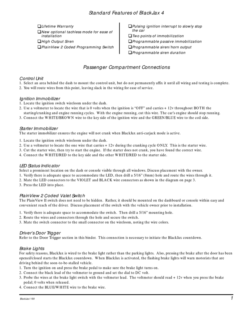 Clifford BlackJax 4 User manual