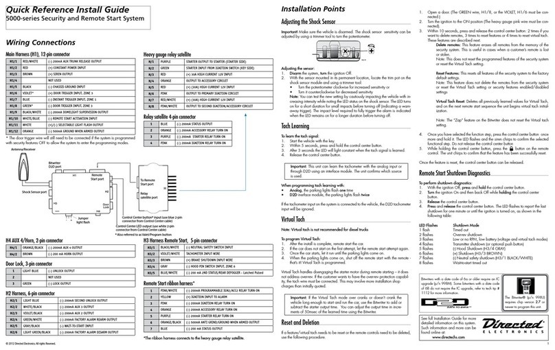 Directed Electronics SmartStart 5000-series User manual