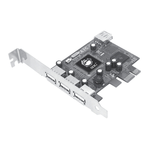 SIIG DP Hi-Speed USB 4-Port PCIe User manual