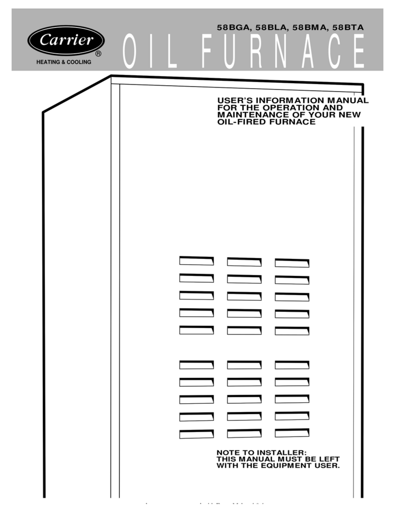 Carrier 58BLA User's information manual