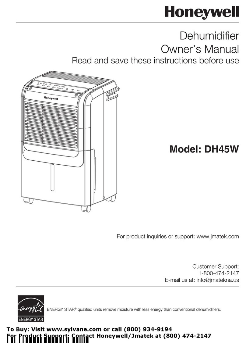 Honeywell DH45W owner's manual